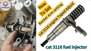 Caterpillar cat 3116 Engine injector fitting  how to install cat 3116 engine injectors [upl. by Williamsen7]