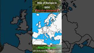 Map of Europe in 1600 [upl. by Sandeep]