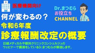 令和６年度（2024年）診療改定について（開業医・クリニック向け） [upl. by Nossah379]