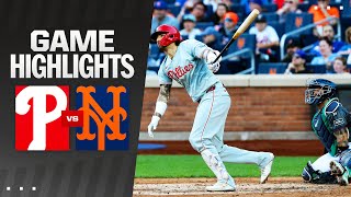 Phillies vs Mets Game Highlights 92124  MLB Highlights [upl. by Ainek]