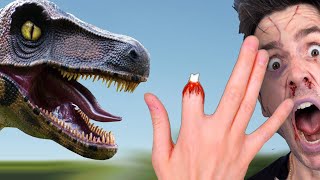 BABY RAPTOR BITES FINGER OFF [upl. by Ydnamron]