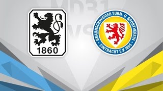 1860 München  Eintracht Braunschweig  30042017  2 Bundesliga 20162017 [upl. by Christabelle]