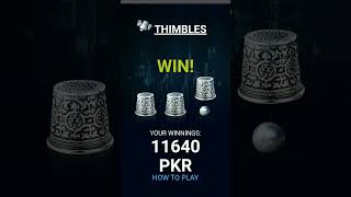 Thimbles game winning Megapari games crystal1xbet casinogame megapari [upl. by Dita]