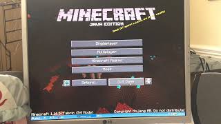 Playing Minecraft 1165 on Windows 98 on Real Hardware [upl. by Nimsay]