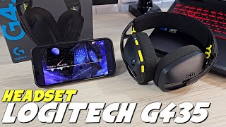 REVIEW HEADSET LOGITECH G435  Fone TOP p PS4 PS5 PC MAC [upl. by Jolenta677]