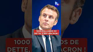 💶📉quot1000 milliards de dette cest Macron quot macrondemission macron shorts [upl. by Nosneh]