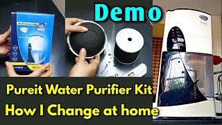 Pureit water filter kit replacement method  Demo  How I change Pureit water Purifier kit at home [upl. by Converse236]