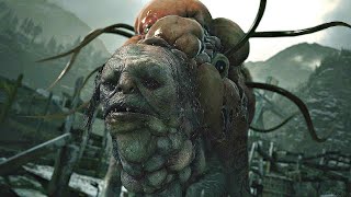 Resident Evil 8 Village  Moreau Boss Fight amp Transformation 2K 60FPS [upl. by Zebe795]