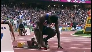 Les Françaises championnes du monde du 4x100m Paris 2003 [upl. by Ahsinuq]