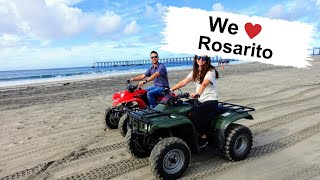 VISITING ROSARITO MEXICO  ATVs Tacos Margaritas and More [upl. by Akahs]