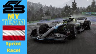 F1 23 My Team S2EP32 Austria  Sprint Race [upl. by Nosreh]