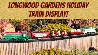 Longwood Gardens Christmas Train Display 4K [upl. by Adamec]