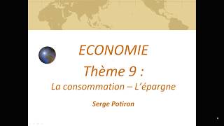 9 Consommation et épargne [upl. by Doomham573]