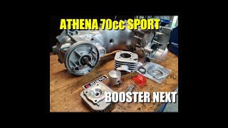 MBK BOOSTER NEXT 70  PART 3 ATHENA SPORT Montage cylindre  métrologie [upl. by Minardi932]