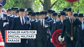 Suited and booted for Cavalry Sunday parade in London [upl. by Colin437]