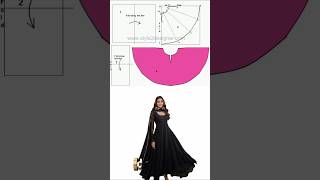 Umbrella frock cutting easy method [upl. by Prasad]