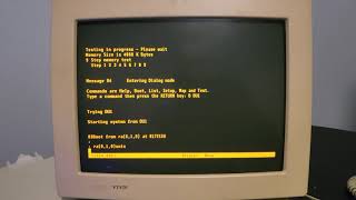 DEC PDP1173 1986 Booting 211BSD [upl. by Garek]