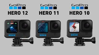 GoPro Hero 12 Vs GoPro Hero 11 Vs GoPro Hero 10 [upl. by Frances]