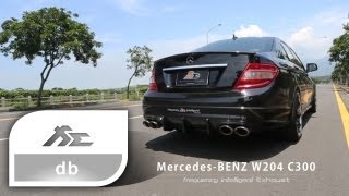 Fi Exhaust MercedesBENZ W204 C300 Frequency Intelligent Valve Exhaust Sound  Acceleration [upl. by Aicina]