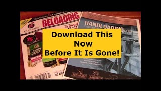 Hodgdon 2022 Reloading Manual and Save Old Reloading Data [upl. by Llarret960]