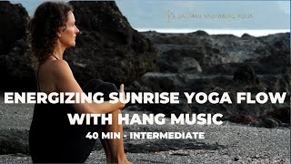 Yoga with Dagmar Energizing Sunrise Yoga Flow with Hang Music intermediate [upl. by Elicec]