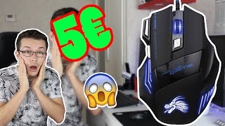 UNE SOURIS GAMER À 5€  UNBOXING amp TEST FR [upl. by Wade]