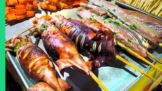 Filipino Street Food at Roxas Night Market in Davao CHEAPEAST Street Food Market in the WORLD [upl. by Gaelan]