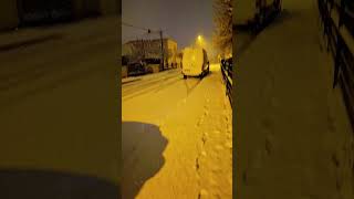 Snow in Wittenheim France ☃️❄️ snow france snowfall shorts lofi [upl. by Yojal144]