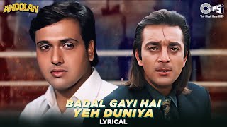 Badal Gayi Hai Yeh Duniya  Sanjay Dutt  Govinda  Udit Narayan  Roop Kumar Rathod  Hindi Song [upl. by Tuddor]