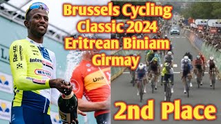 Biniam Girmay  Brussels Cycling Classic 2024 [upl. by Ahsikym]