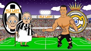 🏆JUVENTUS vs REAL MADRID 21🏆 Parody Champions League Semifinal 2015 Goals Highlights [upl. by Adlin]