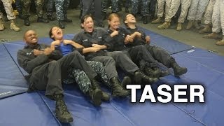 US Marines and Sailors Taser Training [upl. by Galitea]