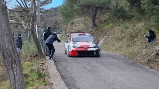 Rally Monte Carlo 2023 Toyota Yaris Rally 1 launch control [upl. by Lladnek144]