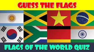 50 Countries Guess the Flag Quiz [upl. by Anirehc]