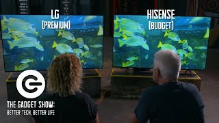 Budget vs Expensive 75quot TVs LG or HISENSE  The Gadget Show [upl. by Suoicul]