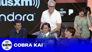 Cast of Cobra Kai Tease Season 5 Romances  SiriusXM [upl. by Laban]