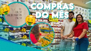 COMPRAS DO MÊS COMPLETA EM UM MERCADO CARO  QUANTO EU GASTEI [upl. by Ilene182]