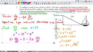 35 Part 2 Related Rates Story Problems [upl. by Alimrahs590]