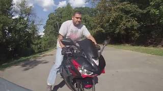 Yamaha R3 wheelie fail [upl. by Aonian371]