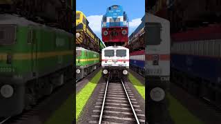 STACKED TRAINS ON TOP OF THE TRAIN CROSSING  TRAINS RAILROAD BUMPY CROSSING  HintsGamerz [upl. by Hsirap]