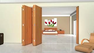 Hafele Fold 50 EFT sliding door fitting  Installation [upl. by Gilles727]