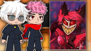 Jujutsu Kaisen React To Alastor  Hazbin Hotel  Gacha React [upl. by Countess341]