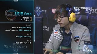 WECG SC2 Korea National Final 3rd4th Place Match set1 TY vs Sora King Sejong Station EsportsTV [upl. by Mayhew222]