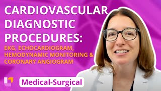 Cardiovascular Diagnostic Procedures amp Coronary Angiogram  MedicalSurgical  LevelUpRN [upl. by Palmer]