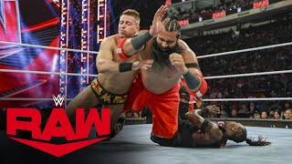 Awesome Truth lock up WrestleMania chance by defeating Indus Sher Raw highlights March 18 2024 [upl. by Allix]