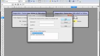 29 Libre Office  Calc Open Office  Calc Excel Tutorial  Protect sheet allow calculations [upl. by Kale]