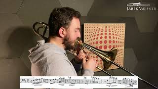 Marcel Bitsch  Etude no 5 Jarek Meisner  Trombone [upl. by Rezeile]