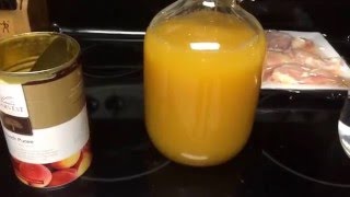 Homemade Peach Wine  Vintners Harvest Puree [upl. by Nossyla80]