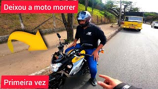 o que fazer na primeira vez pilotando uma moto depois de tá com a CNH na Mão [upl. by Onilatac]