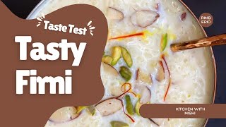 Tasty Firni Recipe by Kitchen With Mishi ✨ [upl. by Enytnoel]